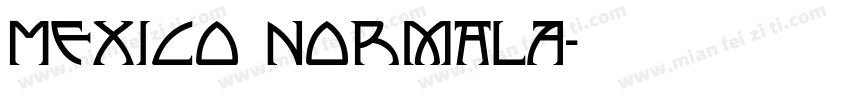 Mexico NormalA字体转换